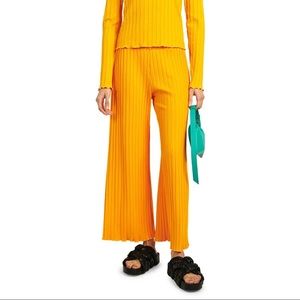 SIMON MILLER ALDER WIDE CROP RIB IN SUNSHINE XS NWT